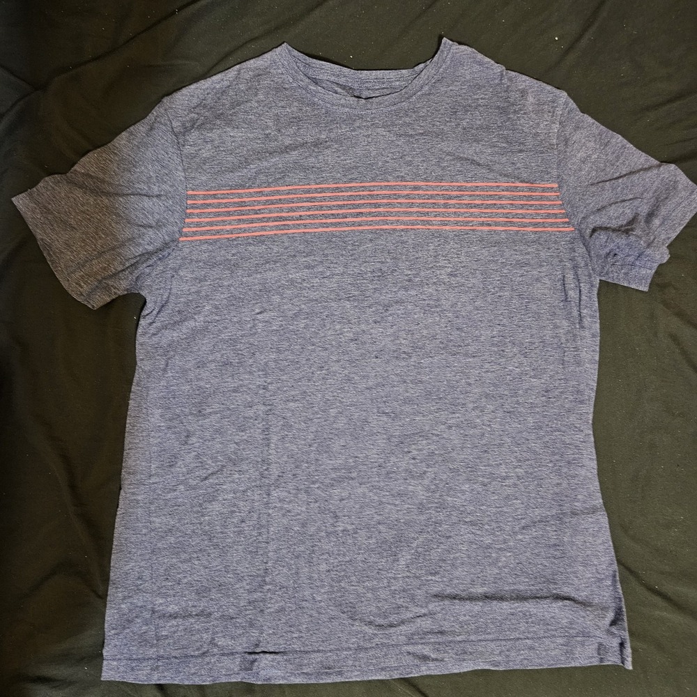 Lee Shirt Navy Blue Red‎ Strips Size Large Men